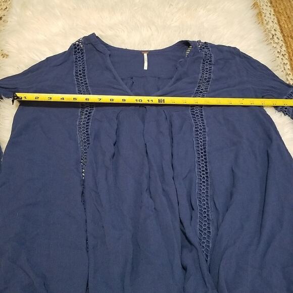 Free People Just the Two of Us Boho Long Sleeve Flowy Tunic - Picture 10 of 11